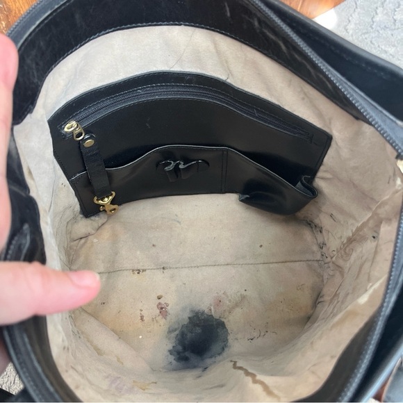 Brahmin Leather Tote Bag Black Tuscan Pecan Melbourne Susana Collection Retired - Picture 9 of 10